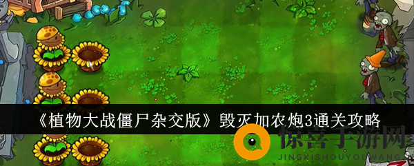 《植物大战僵尸杂交版》毁灭加农炮3通关攻略