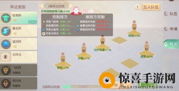 《梦想新大陆》伙伴阵法搭配攻略