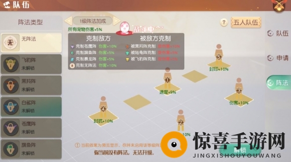 《梦想新大陆》伙伴阵法搭配攻略