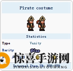 《泰拉瑞亚》手机版海盗服装介绍
